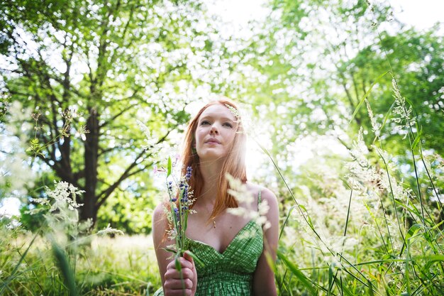 Beautiful girl in the nature