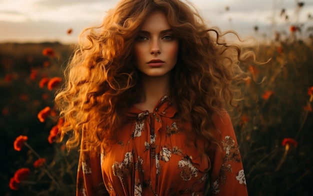Beautiful Girl Photography Generative AI