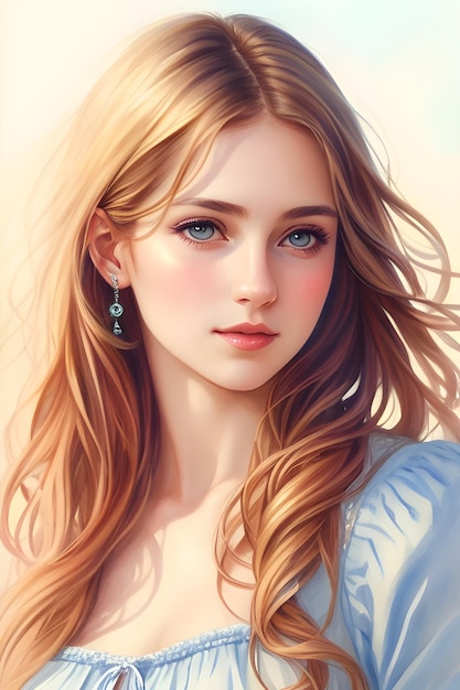 Beautiful girl portrait