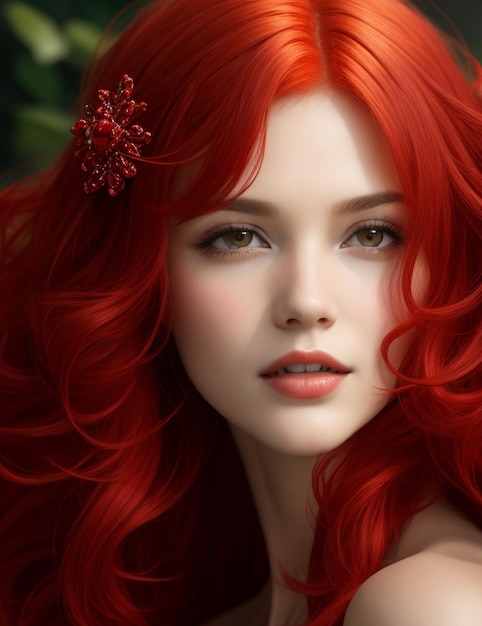 Beautiful Girl on red lookup