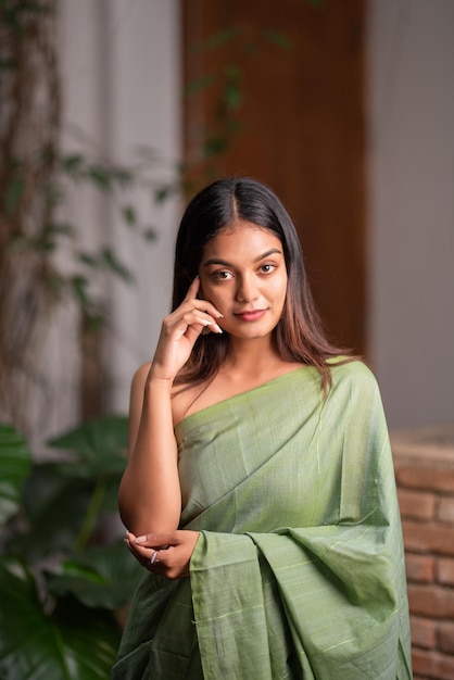 Beautiful girl in saree