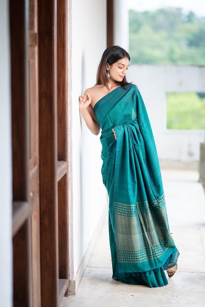 Beautiful girl in saree