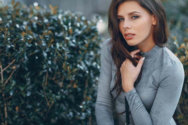 beautiful girl on the street