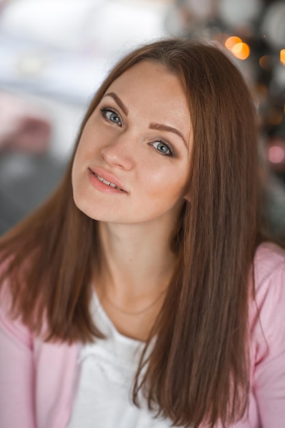 A beautiful girl with gorgeous long brown hair 2004