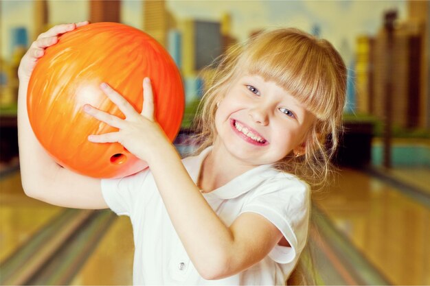 Beautiful girl with pink ball