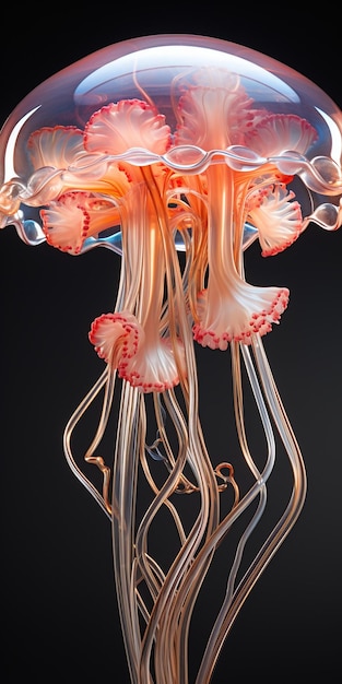 A beautiful glass flower sculpture by dale chihuly.