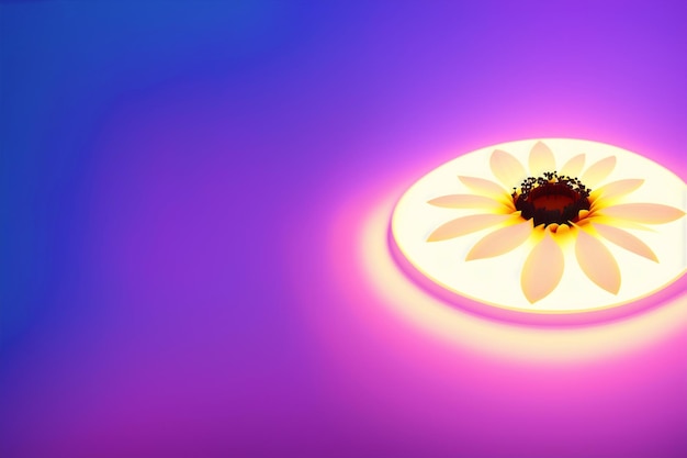 Beautiful glowing flowers Aurora Blooms The Mesmerizing Glow of Flowers Generative AI