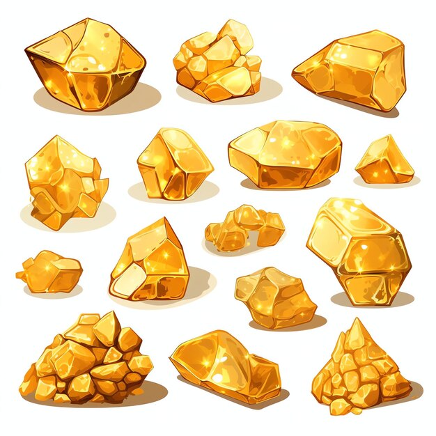 Beautiful gold watercolor clipart illustration
