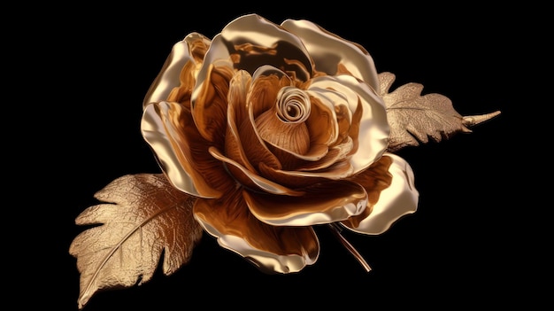 beautiful golden rose