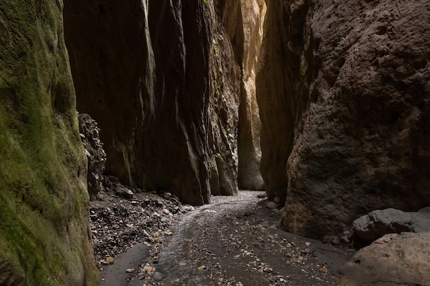 beautiful gorge in the mountains
