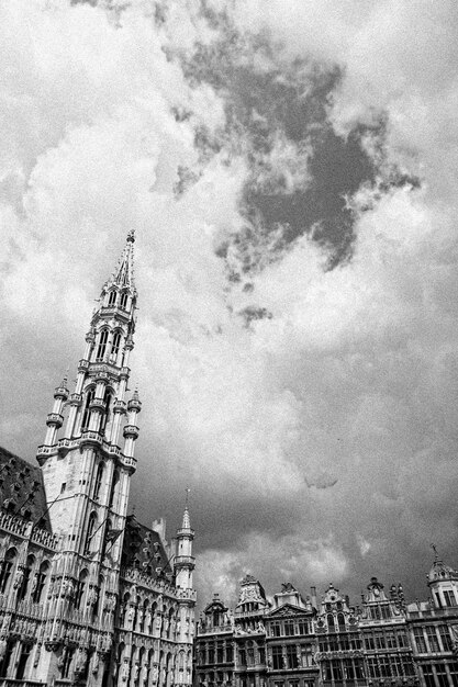 La bellissima cattedrale gotica di san michele e santa gudula, belgio, brussel, europa.