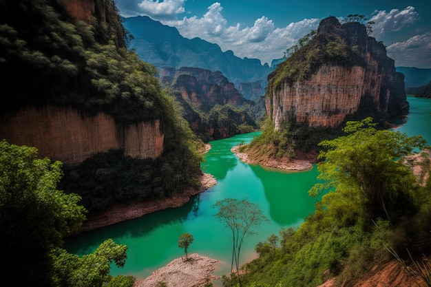 Beautiful Grand Canyon in Thailand near Ratchaburi