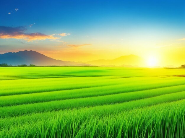 Beautiful grass field landscape background
