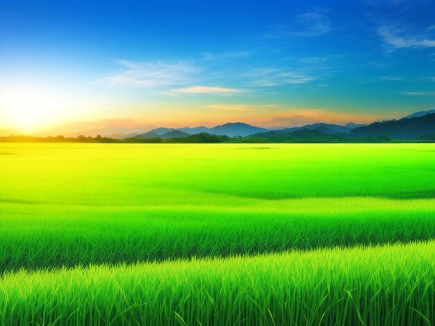 Beautiful grass field landscape background