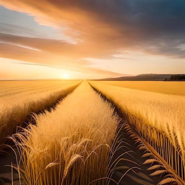 A beautiful grass wheat