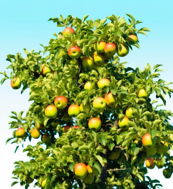 A beautiful green apple tree