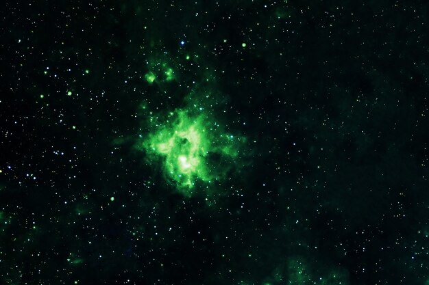 照片漂亮的绿色与恒星星系。这张照片是由美国宇航局提供的元素。高质量的照片