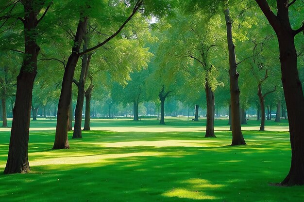 Beautiful green park