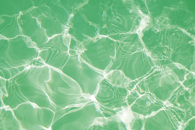 Beautiful green water in swimming pool background