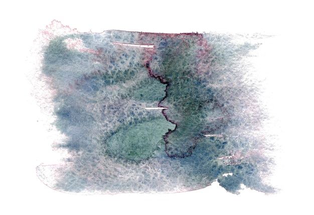 Красивая ручная рисованная абстрактная акварель с серым пятном