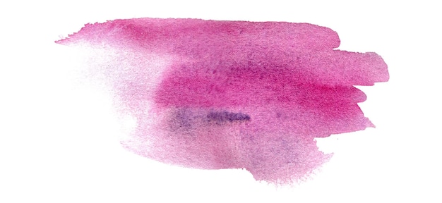 Foto illustrazione del segno di macchia rosa dell'acquerello astratto disegnato a mano bella