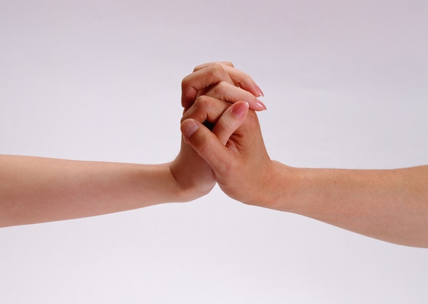 Beautiful Hands on white isolated