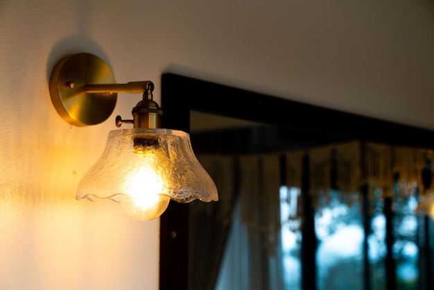 Beautiful hanging light bulb lamp