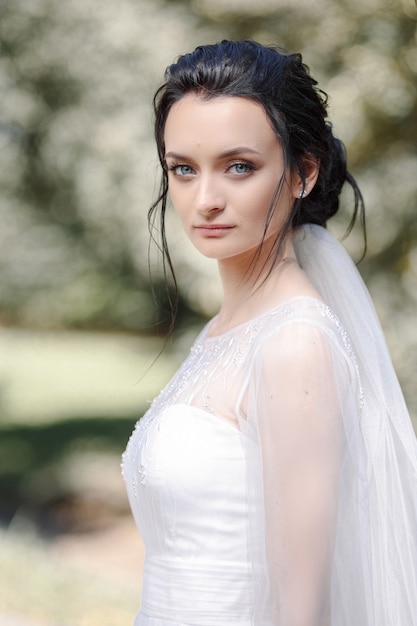 beautiful happy bride