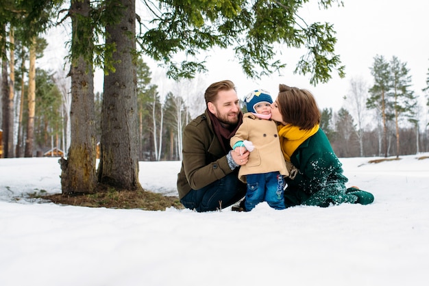 Beautiful and happy family