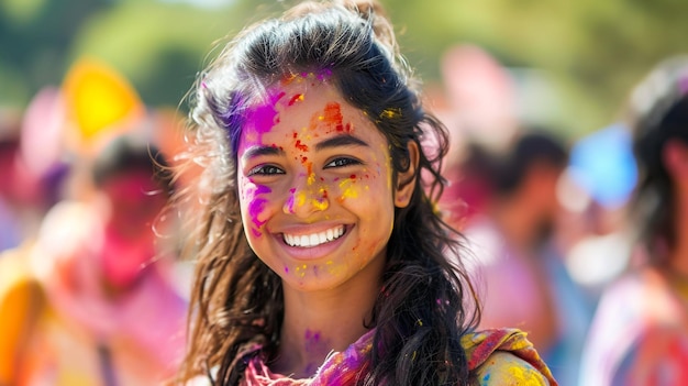 Beautiful happy holi festival banner design template