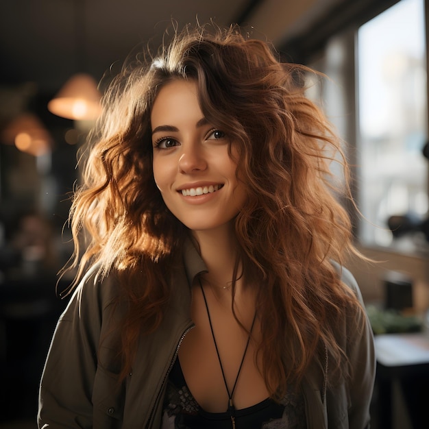 Beautiful happy woman portrait