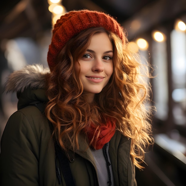 Beautiful happy woman portrait