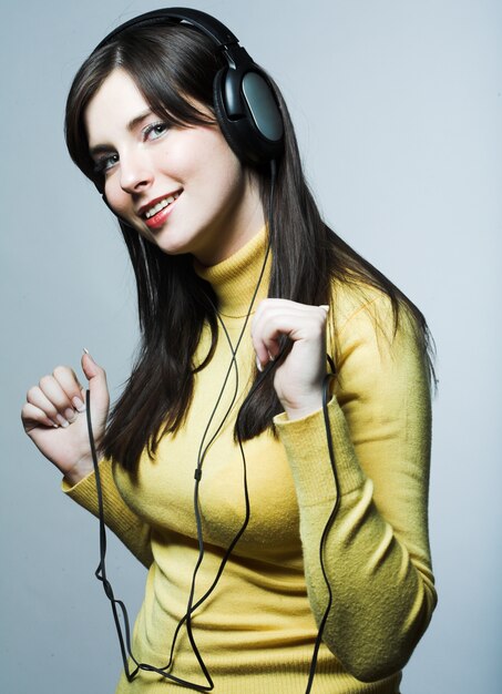 Beautiful Headphones Girl