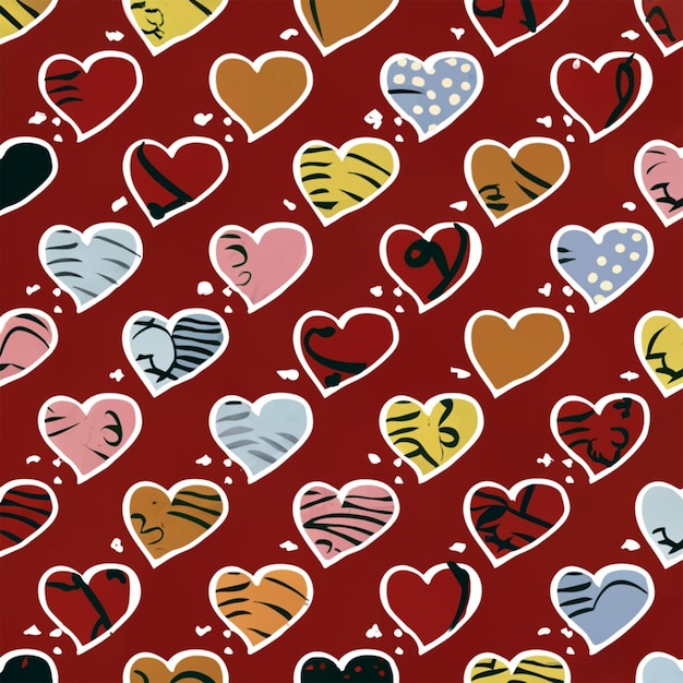 Photo beautiful heart pattern background