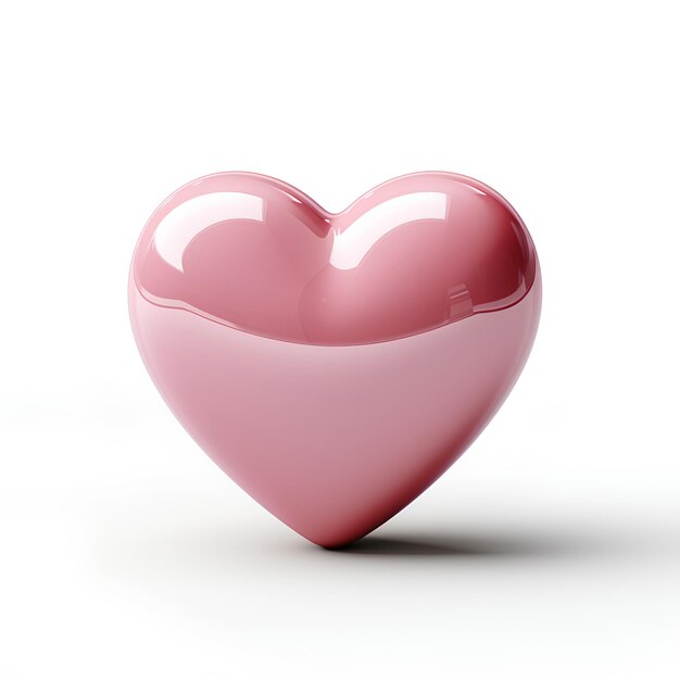 Beautiful heart shape in sparkling pink color