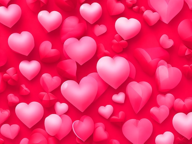 Beautiful hearts for valentines day background