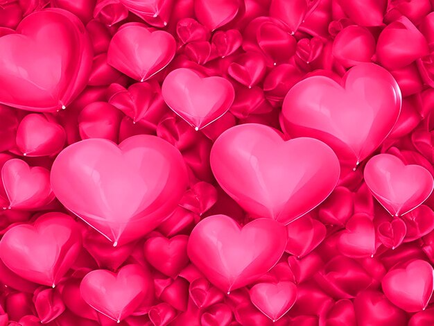 Beautiful hearts for valentines day background