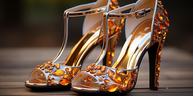 Photo beautiful heel sandal