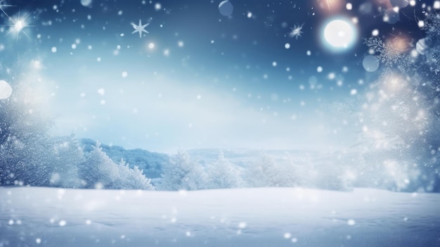 Beautiful hello winter background Illustration AI GenerativexA