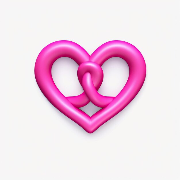 Photo a beautiful highly detailed ios pink infinity double lov