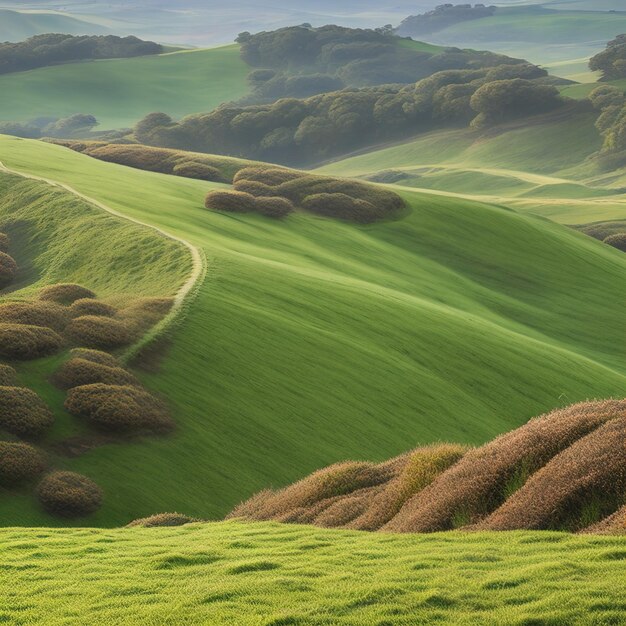 Photo beautiful hills landscape