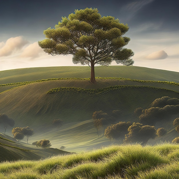 Beautiful Hills landscape