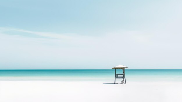 写真 美しい休日の夏の砂浜の熱帯のビーチと海の背景