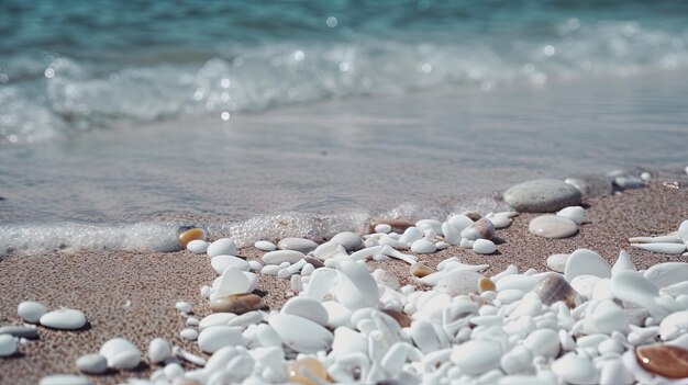 Beautiful Holiday summer sand beach tropical beach and sea Background