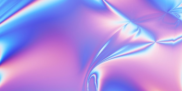 Beautiful holographic colorful glowing wallpaper or realistic hologram background