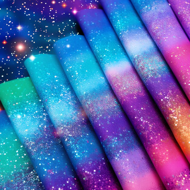 Beautiful holographic digital paper clipart illustration