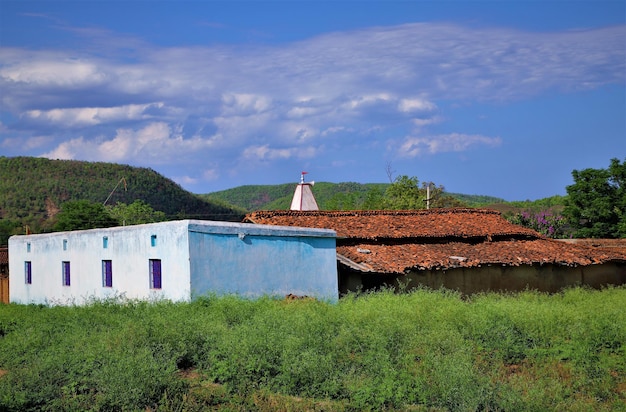 A beautiful house of cradle in the village