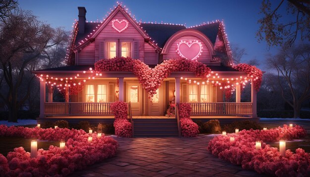 beautiful house decorated