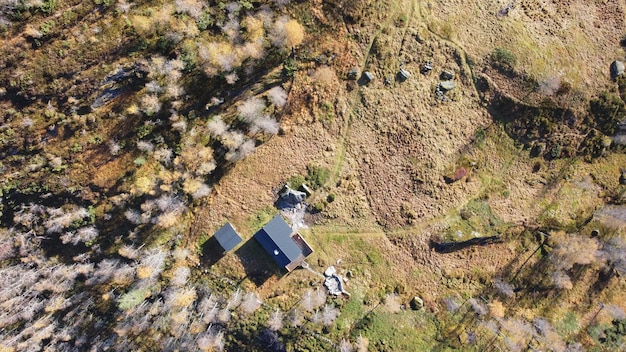 Beautiful house in the mountains Huta in the mountains of Norway Autumn