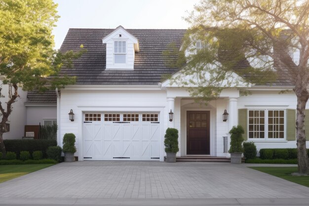 beautiful house with wellkept lawn